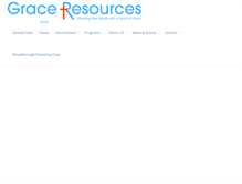 Tablet Screenshot of graceresources.org